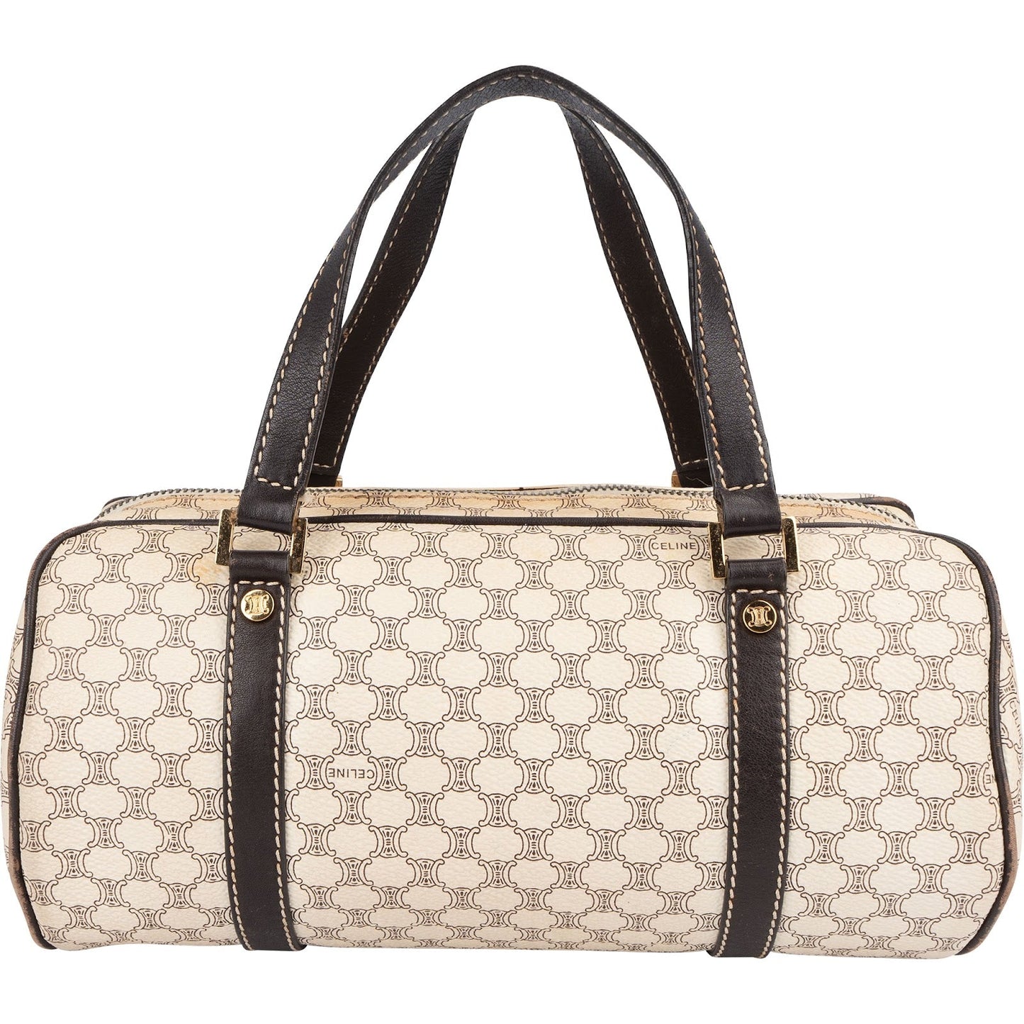 Celine Macadam Monogram Small Boston Handbag