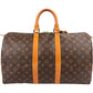 Louis Vuitton Monogram Canvas Keepall 45 Travel Bag