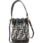 Fendi Monogram FF Mini Mon Tresor Bucket Shoulder Bag