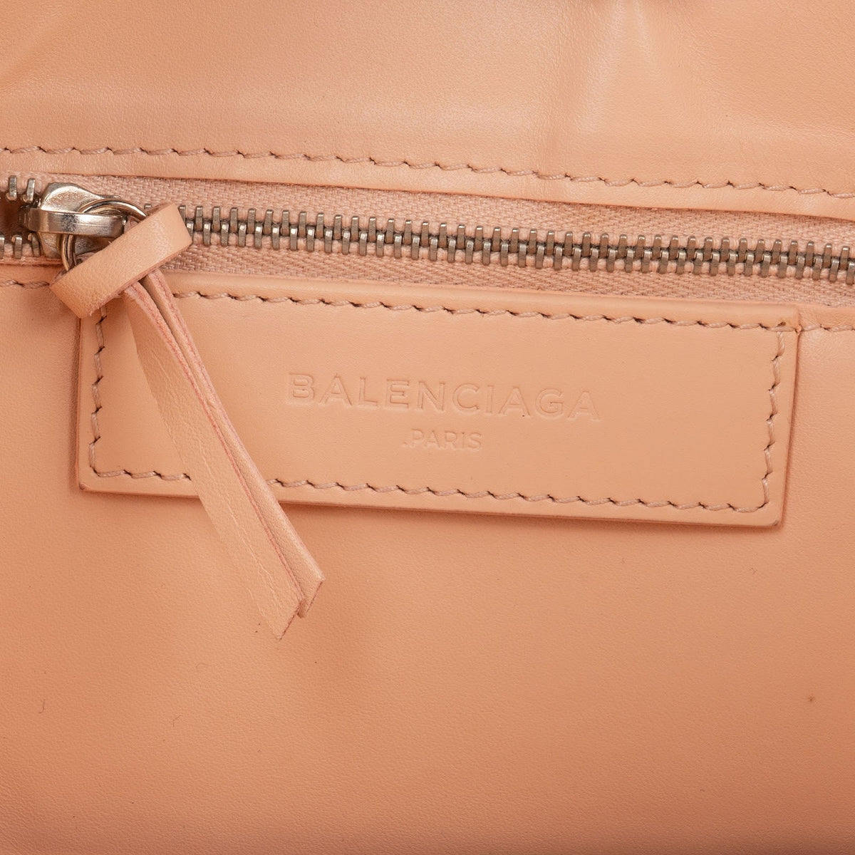 Balenciaga Stitched Checked Monogram Mesh Pink Leather City Handbag