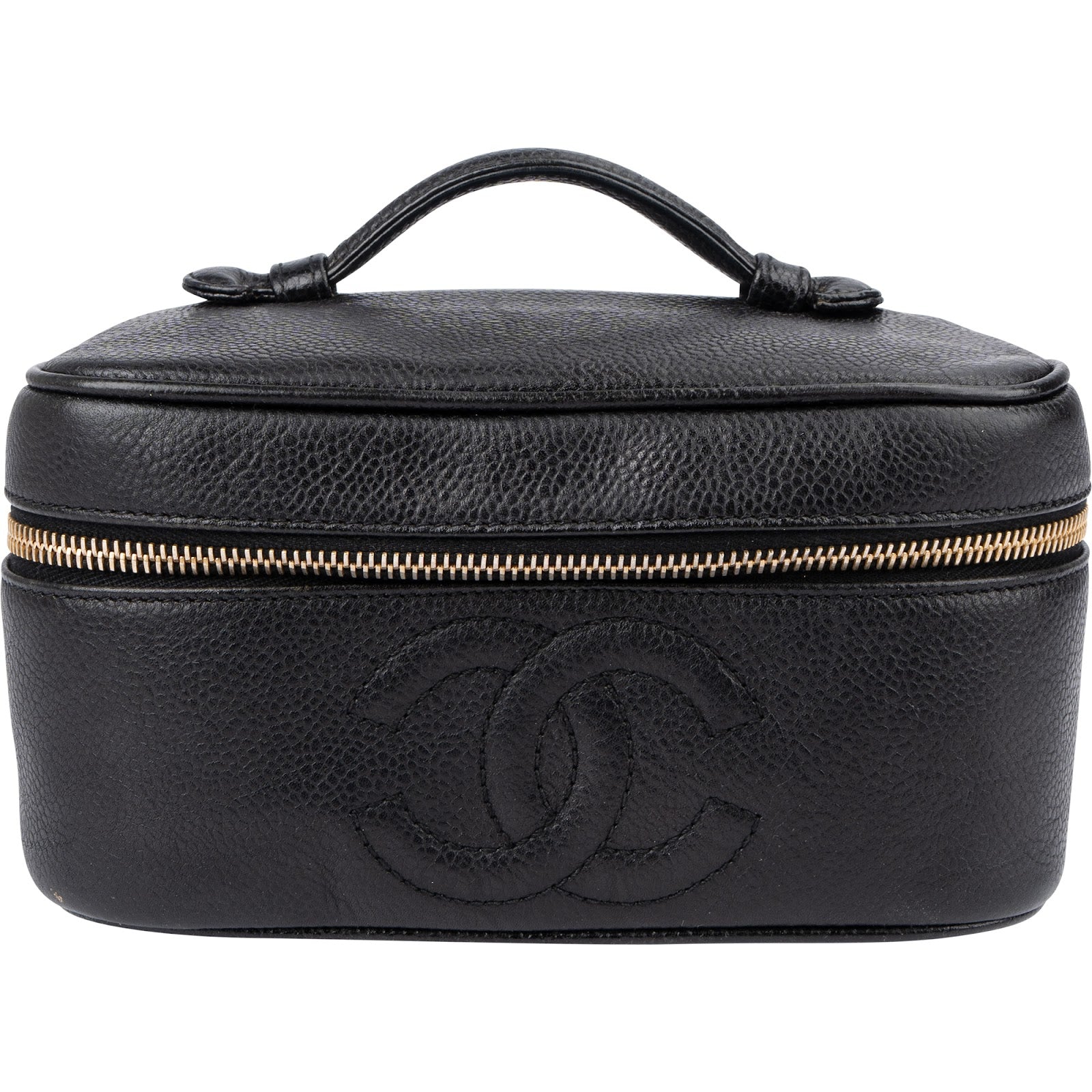 Chanel Caviar Leather Vanity Case Handbag
