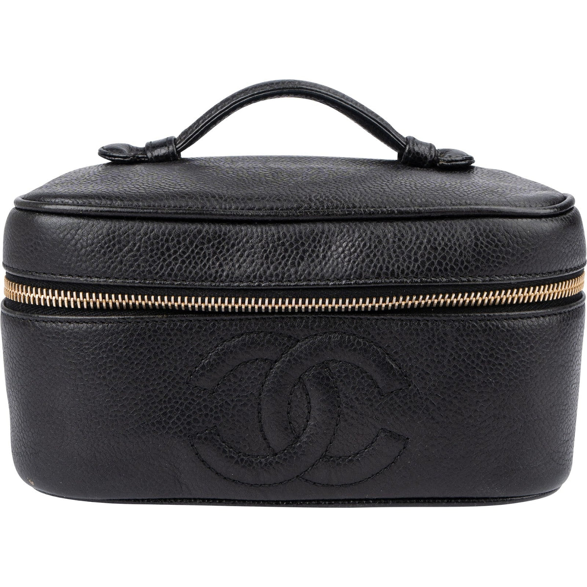 Chanel Caviar Leather Vanity Case Handbag