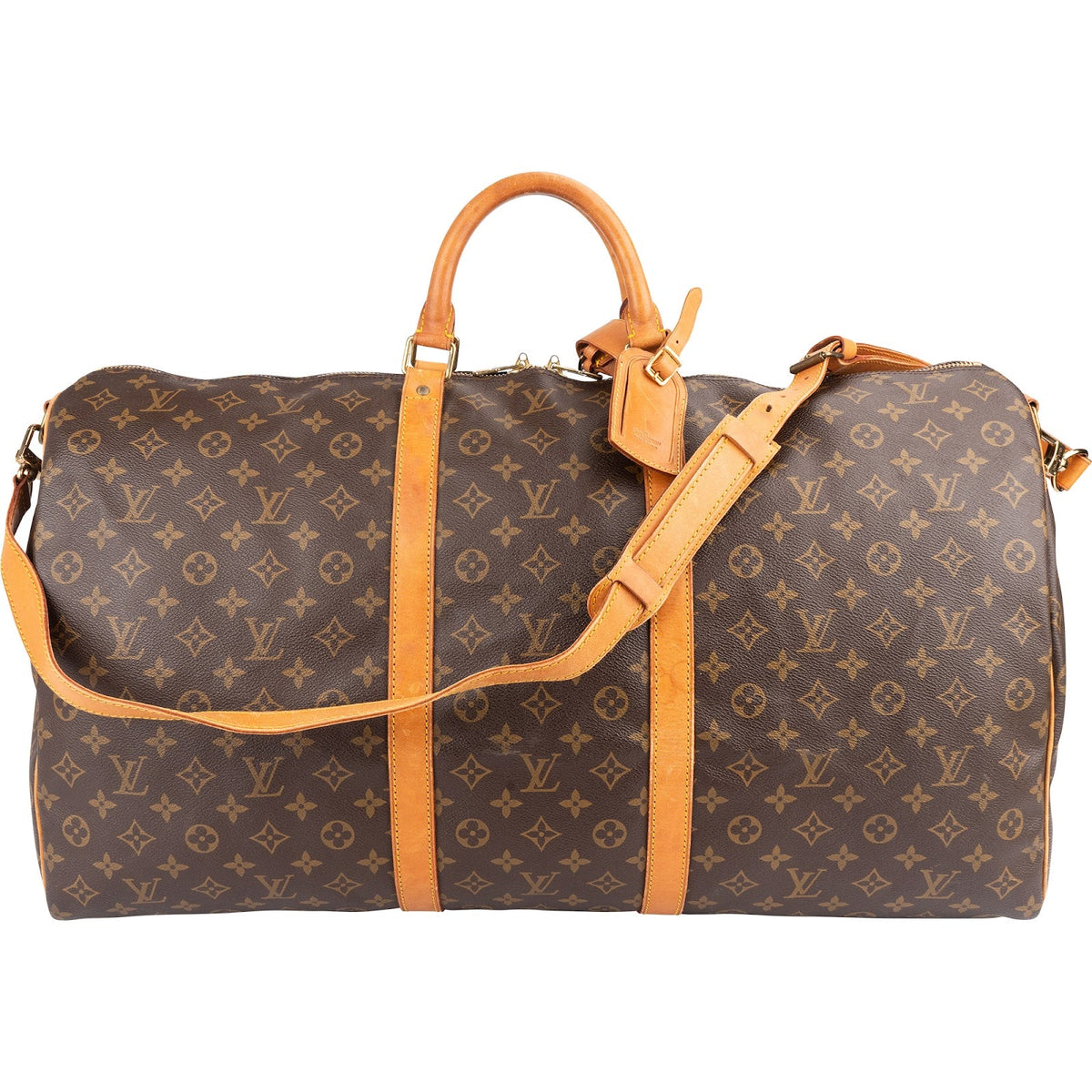 Louis Vuitton Keepall 60 Bandoulière aus Monogram Canvas – Vorderansicht