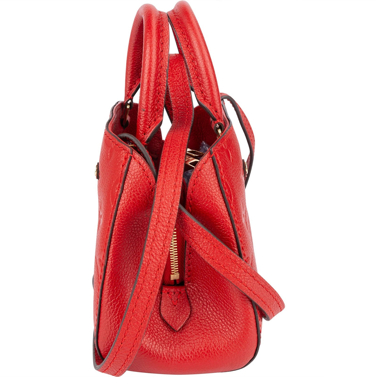 Louis Vuitton Leather Monogram Empreinte Nano Montaigne Crossbody Handbag
