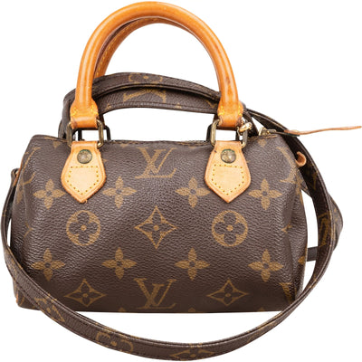 Louis Vuitton Canvas Monogram Mini Speedy Handbag