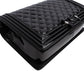 Chanel Quilted Patent Caviar Leather Large Boy Single Flap Crossbody Bag