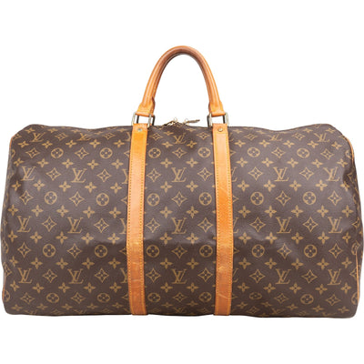 Louis Vuitton Monogram Canvas Keepall 55 Travel Bag