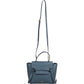 Celine Petrol Leather Grained Calfskin Belt Handbag