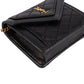 Saint Laurent Cassandre Envelope Micro aus gestepptem Lammleder – Ansicht 7