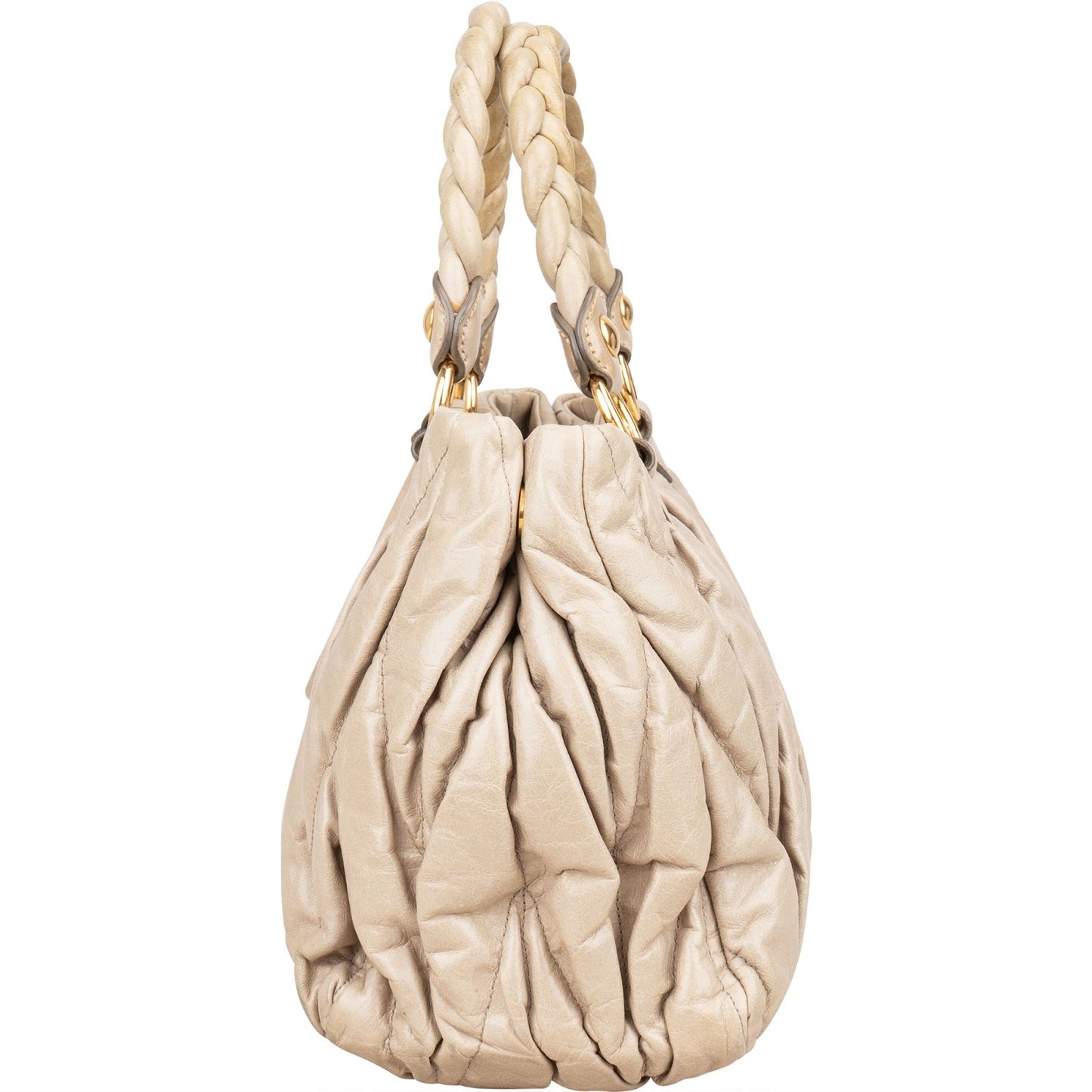 Miu Miu Matelassé Nappa Leather City Handbag