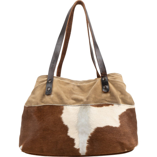 Miu Miu Pony Hair Corduroy Tote Shoulder Bag