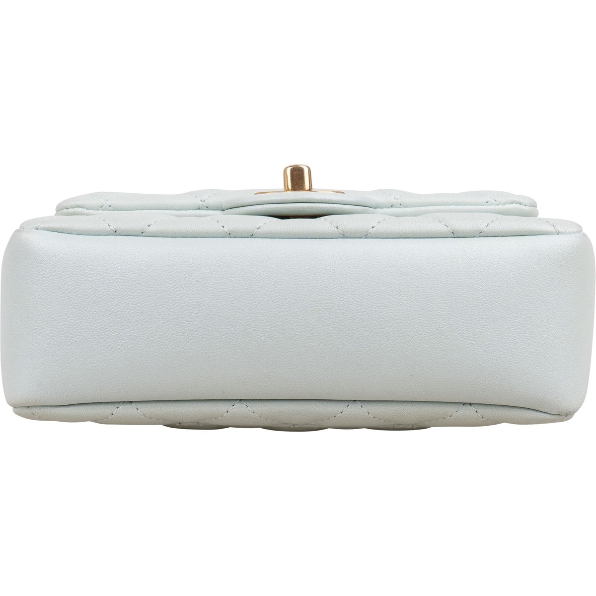 Chanel Quilted Lambskin Mini Single Flap Pearl Handle Crossbody Bag