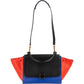 Céline Tricolor Leather Trapeze Handbag