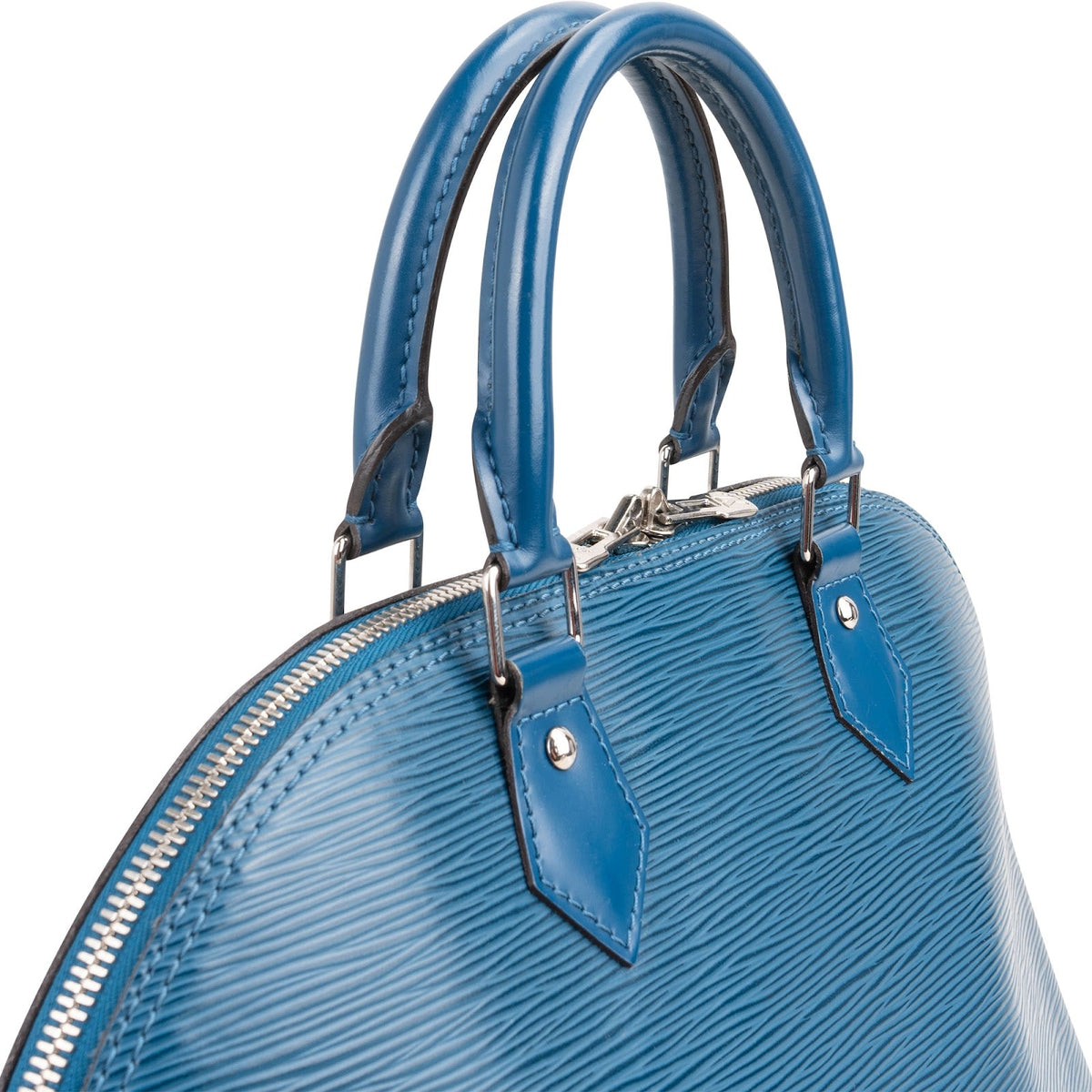 Louis Vuitton Blue Epi Leather Alma GM Handbag