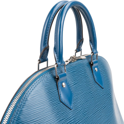 Louis Vuitton Blue Epi Leather Alma GM Handbag