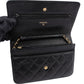 Chanel Quilted Caviar Leather Wallet On Chain Crossbody Bag