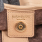 Yves Saint Laurent Leather Rive Gauche Ruffle Hobo Shoulder Bag