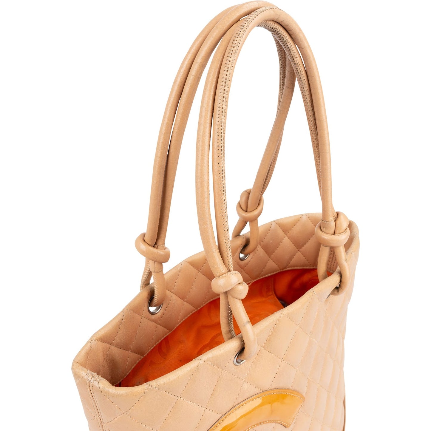 Chanel Quilted Calfskin Cambon Ligne Tote Handbag