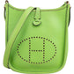 Hermès Vert Clemence Leather Evelyne PM Crossbody Bag