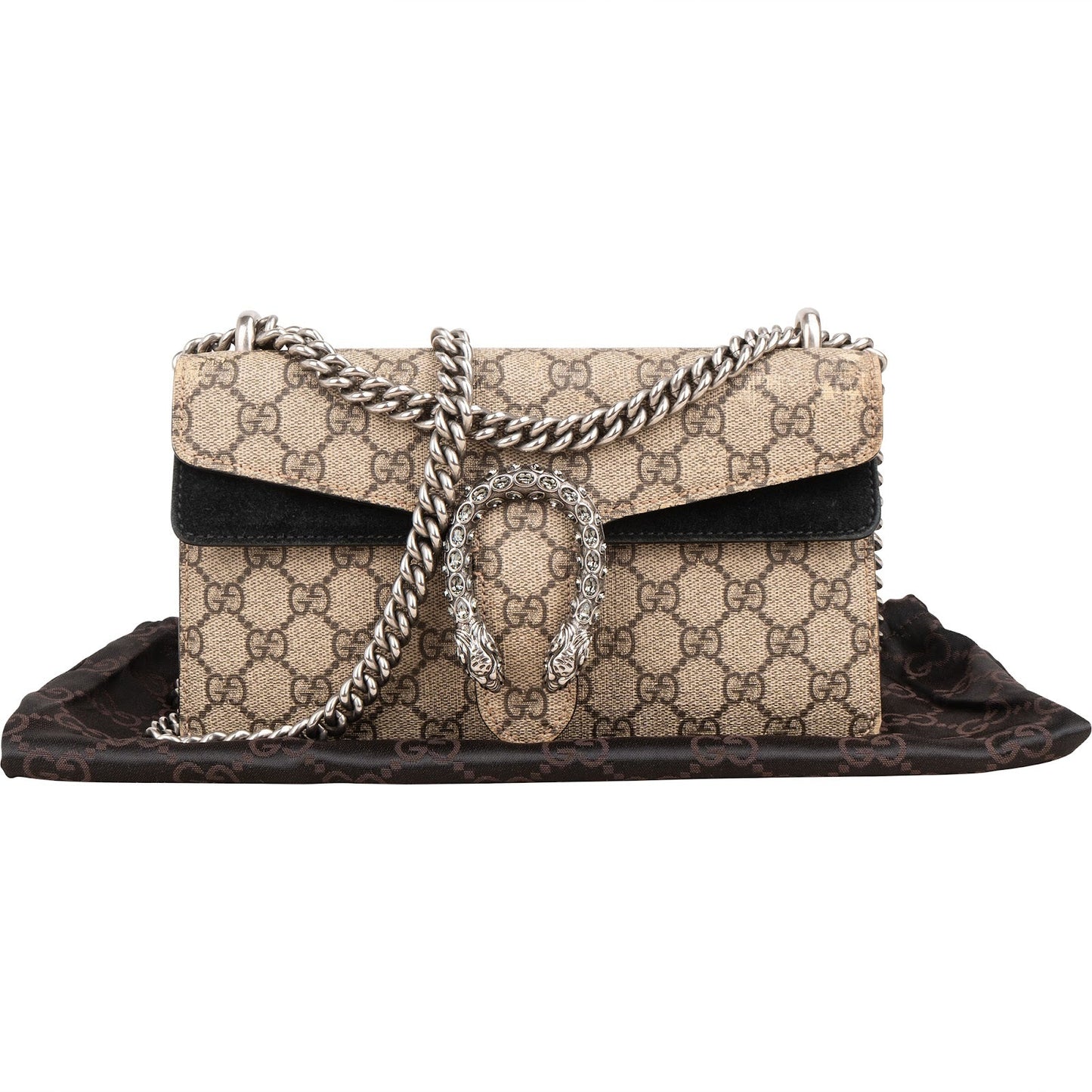 Gucci Monogram GG Supreme Canvas Dionysus Small Crossbody Bag