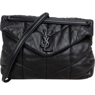 Saint Laurent Quilted Lambskin Loulou Puffer Crossbody Bag