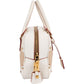 Prada Canvas Saffiano Leather Bauletto Handbag