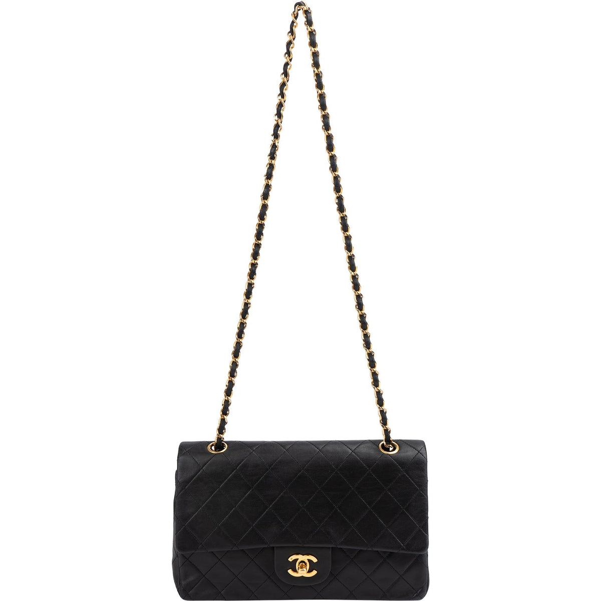 Chanel Medium Double Flap aus gestepptem Lammleder – Ansicht 11