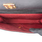 Chanel Quilted Lambskin Half Moon 24K Gold Double Flap Shoulder Bag