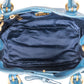 Miu Miu Blue Vitello Lux Leather Small Front Bow Handbag