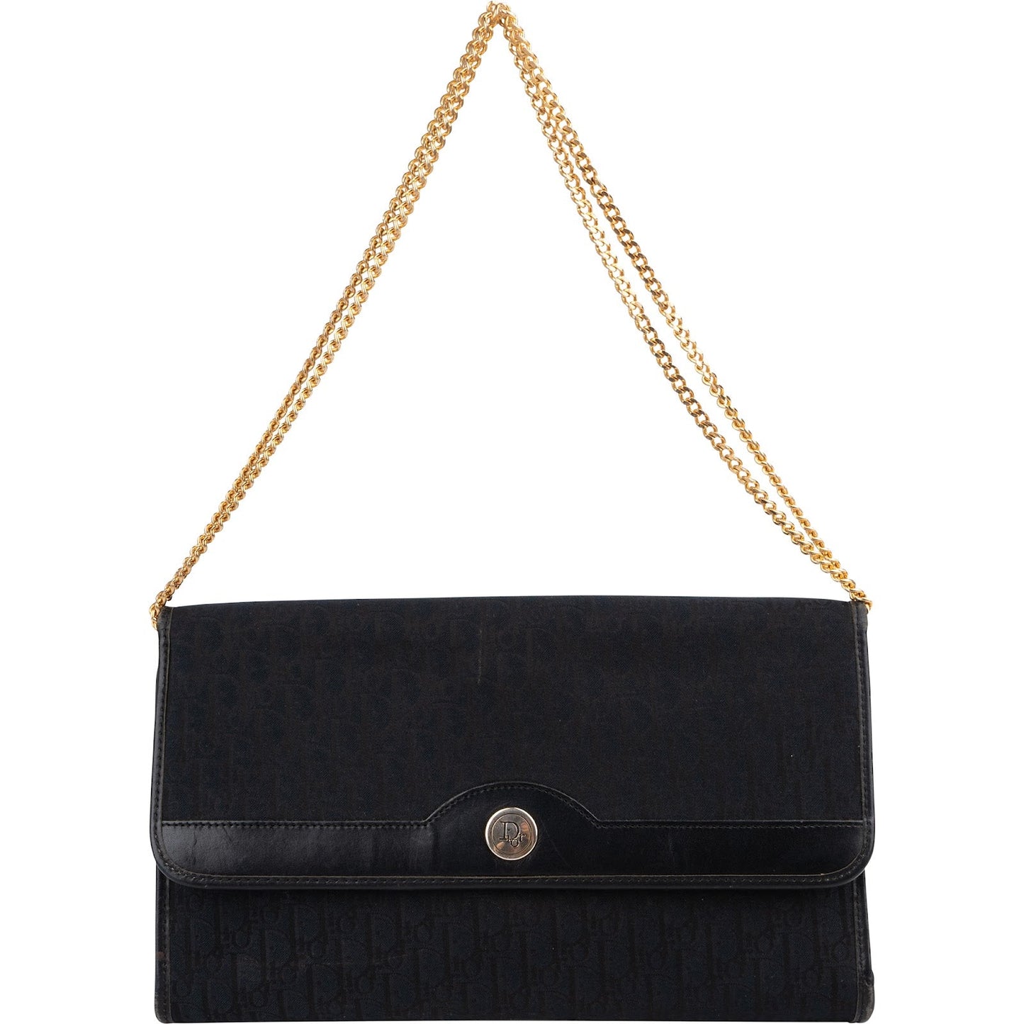 Christian Dior Oblique Monogram Vintage Single Flap Shoulder Bag