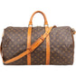 Louis Vuitton Monogram Canvas Keepall 50 Bandoulière Travel Bag