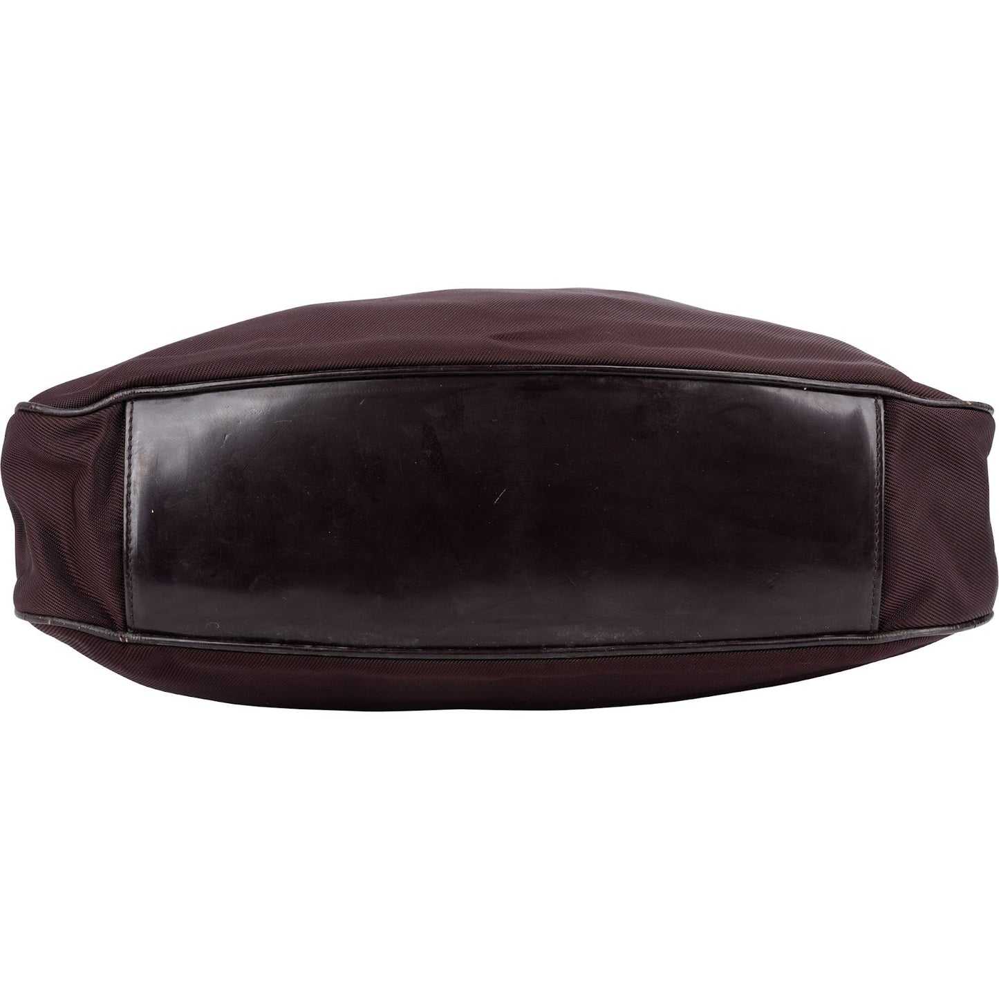 Gucci Leather Nylon Bamboo Top Handle Hobo Shoulder Bag