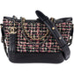 Chanel Tweed Leather Gabrielle Bicolor Chain Small Crossbody Bag