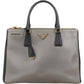 Prada Bicolor Saffiano Leather Galleria Handbag