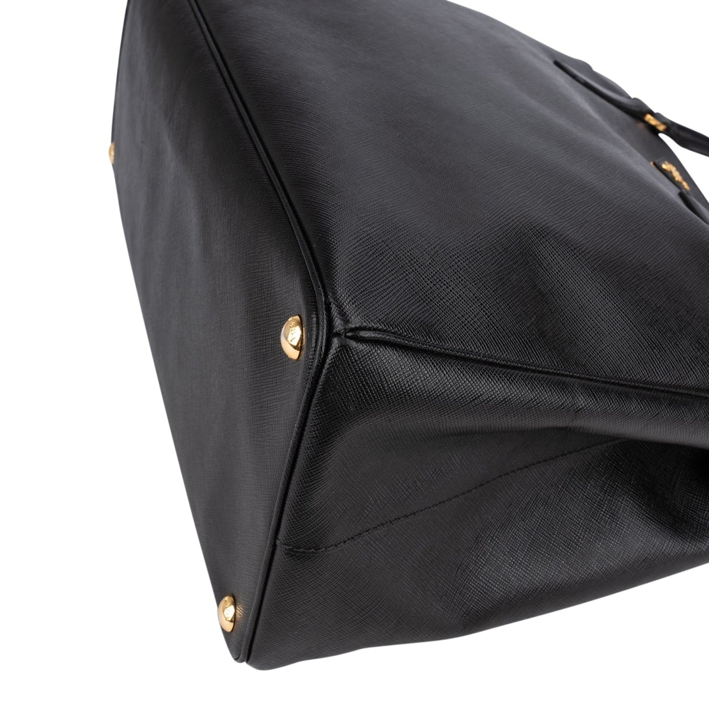 Prada Black Saffiano Leather Galleria Handbag