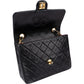 Chanel Quilted Lambskin 24K Gold Single Flap Crossbody Bag