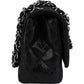 Chanel Quilted Glitter Metallic Suede Crystal-Embelished CC Small Single Flap Shoulder Bag