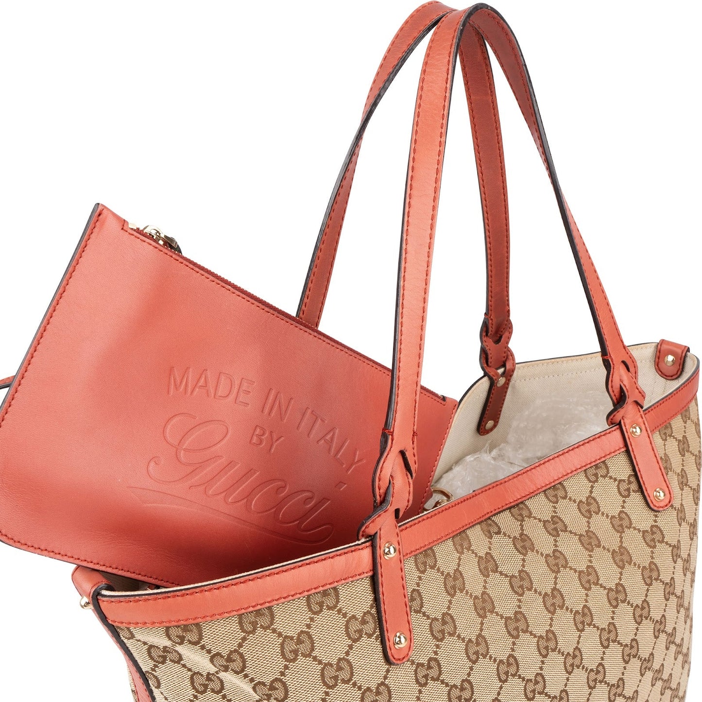 Gucci Monogram GG Canvas Bree Tote Shopper Shoulder Bag