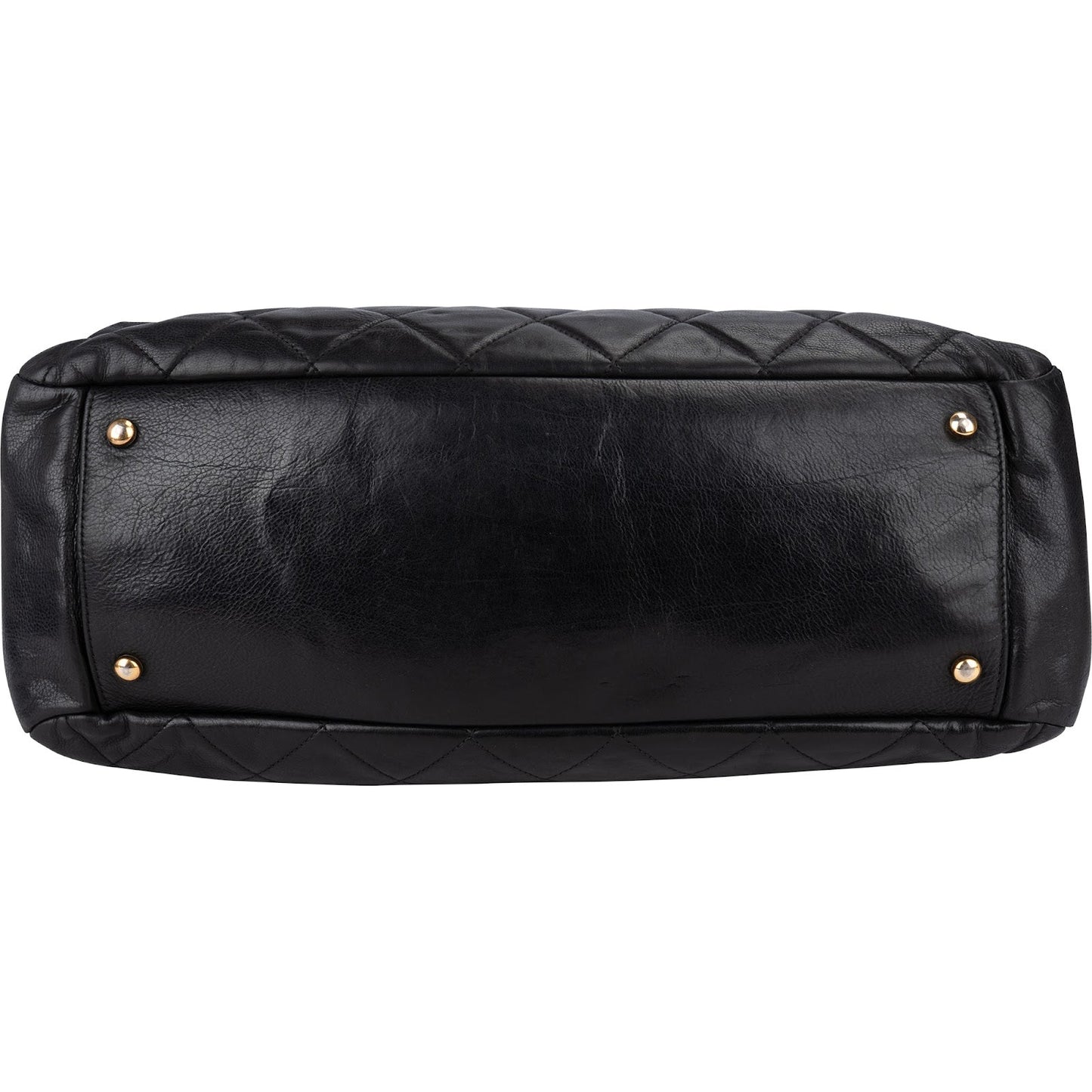 Chanel Quilted Lambskin CC Crown Tote Shoulder Bag