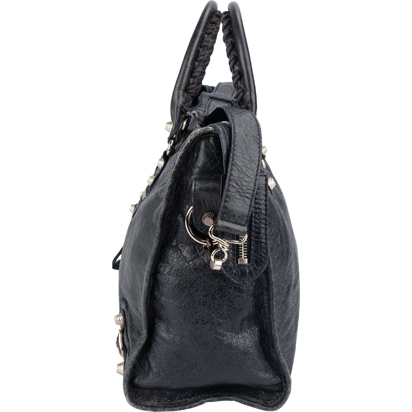 Balenciaga Dark Blue Leather City Handbag