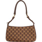 Gucci Monogram GG Canvas Baguette Shoulder Bag