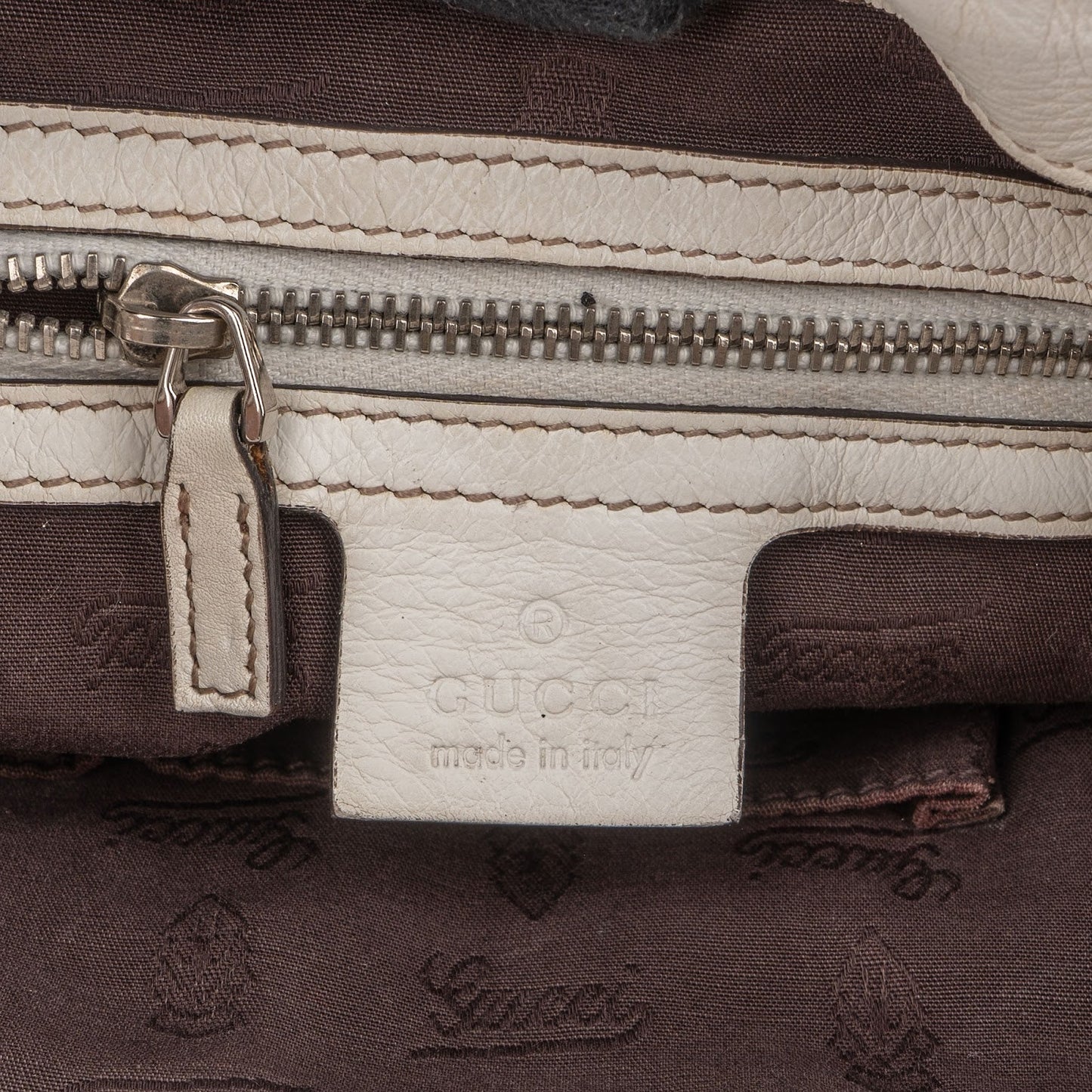 Gucci Monogram GG Canvas Web Stripe Tote Shoulder Bag