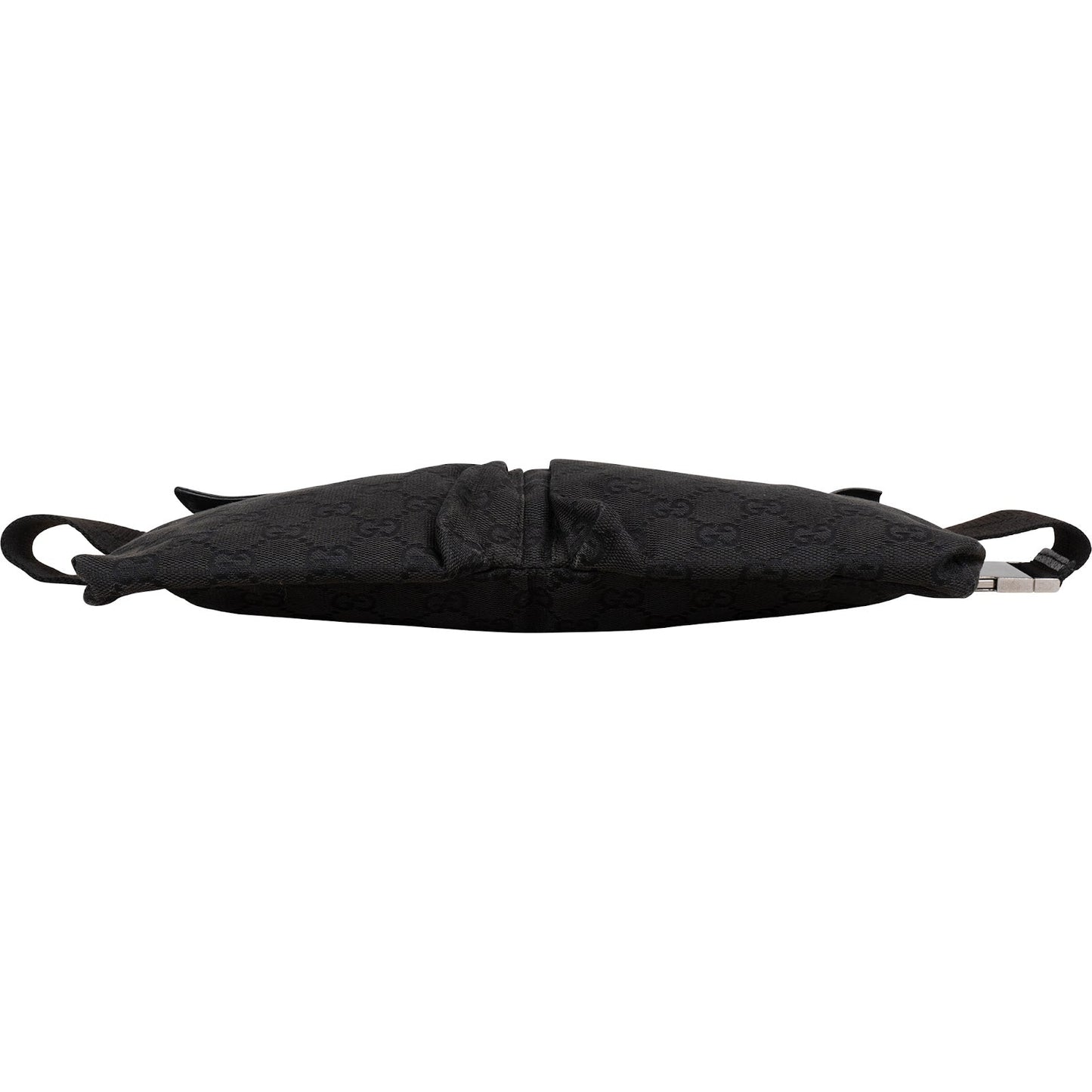Gucci Black Monogram GG Belt Crossbody Bag