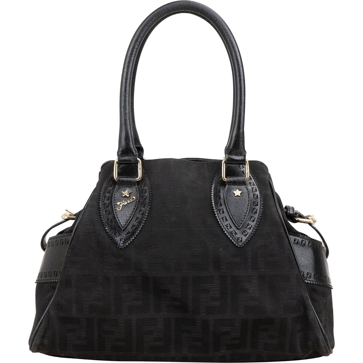 Fendi Monogram FF Zucca Canvas Villa Borghese Handbag