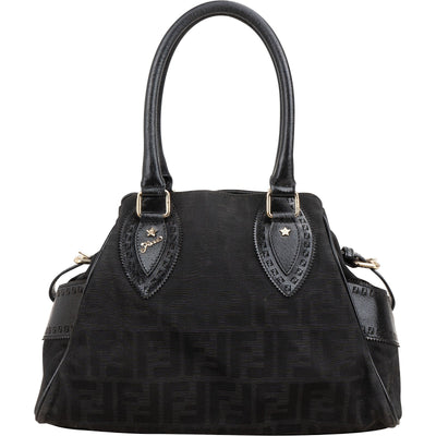 Fendi Monogram FF Zucca Canvas Villa Borghese Handbag