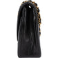 Chanel Chevron Lambskin 24K Gold Single Flap Shoulder Bag