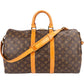 Louis Vuitton Monogram Canvas Keepall 45 Bandoulière Travel Bag