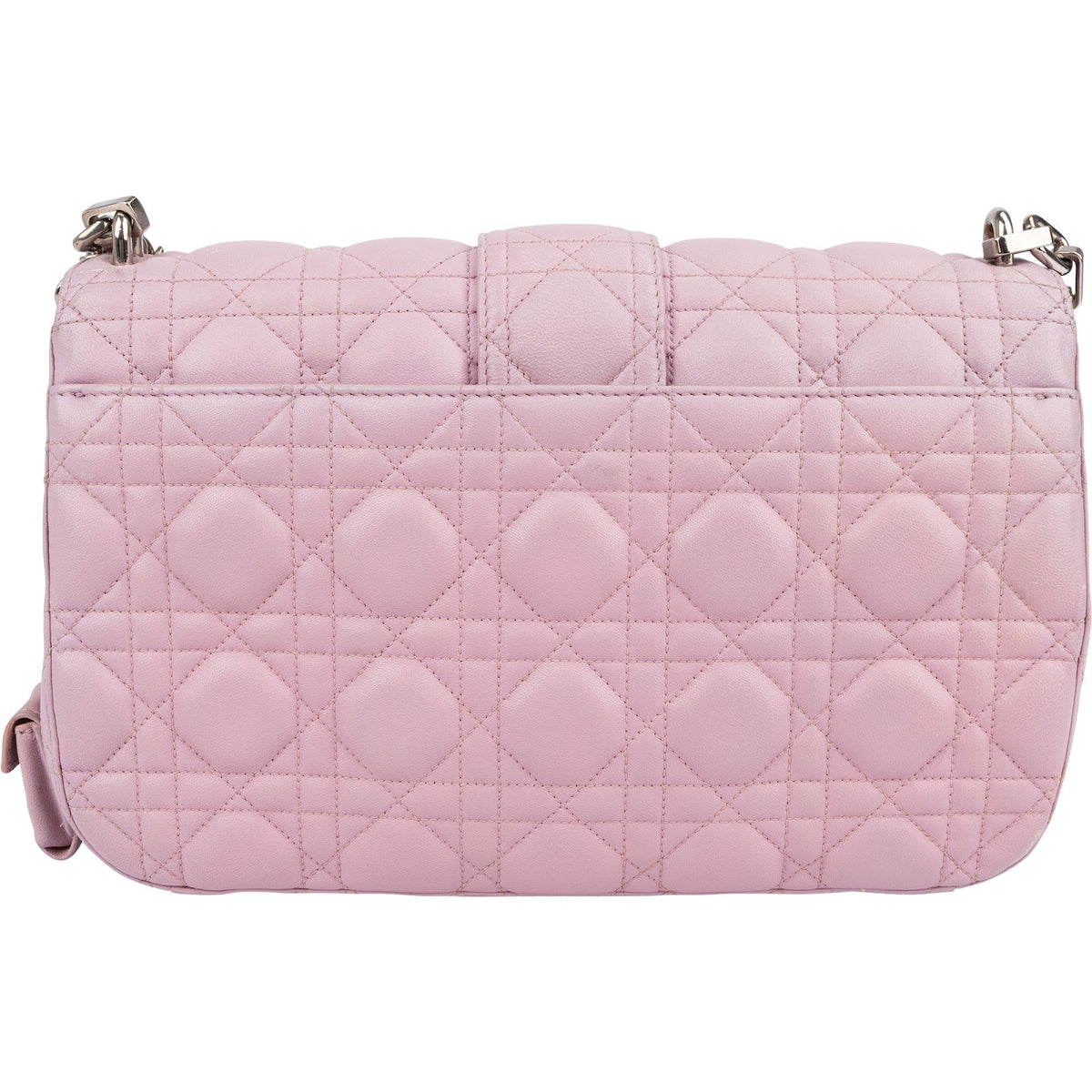Christian Dior Pink Quilted Leather Diorama Shoulder Bag