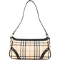 Burberry Nova-Check Monogram Studded Shoulder Bag