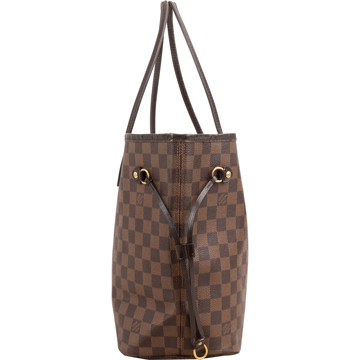 Louis Vuitton Monogram Damier Ebene Canvas Neverfull MM Shoulder Bag